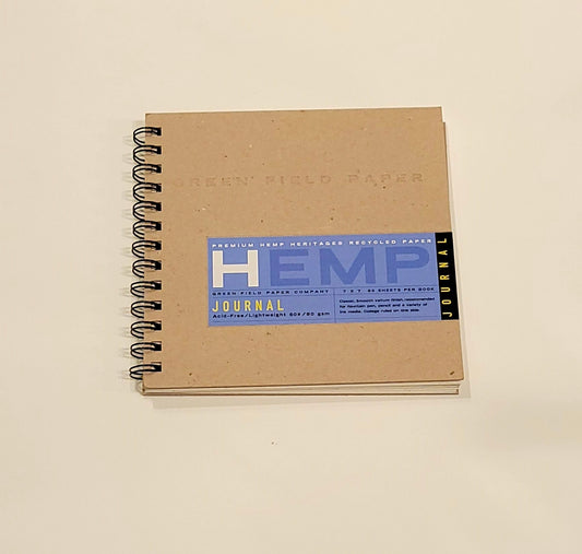 Hemp Lined Journal 7 x7