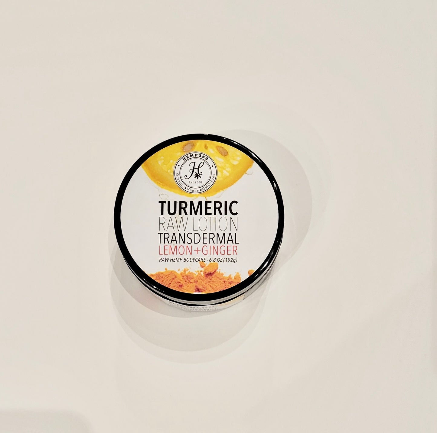 Hemp 360 Raw Lotion / Turmeric Lemon and Ginger / 6.8 oz