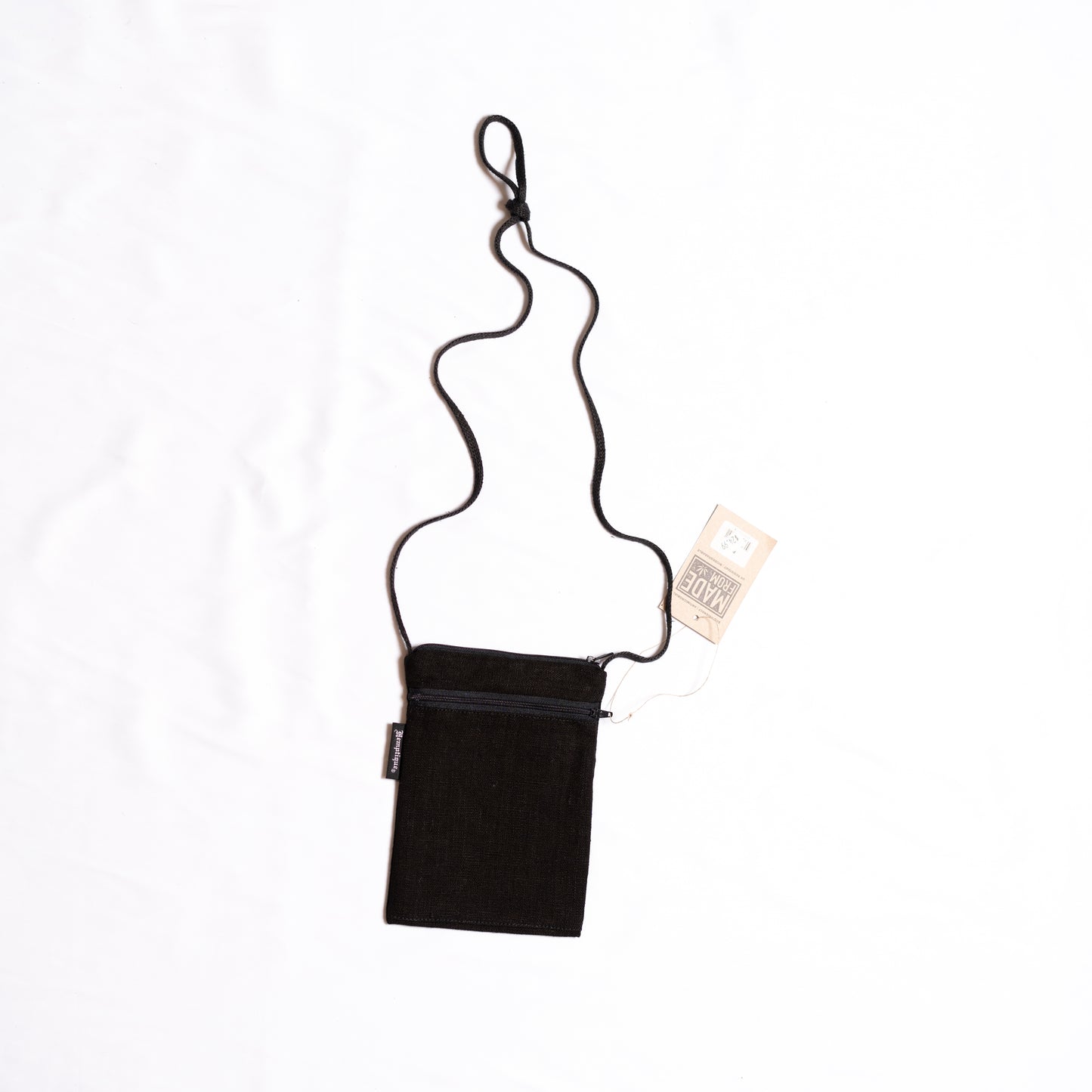 Hemp passport bag