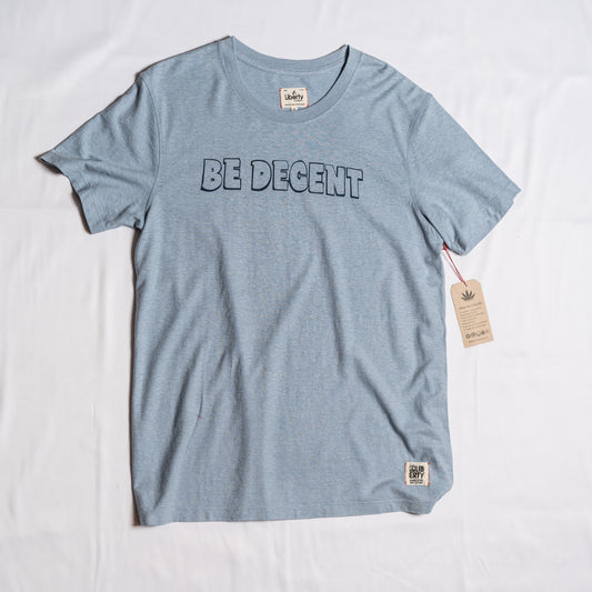 Liberty Clothing Hemp T shirt / Be Decent