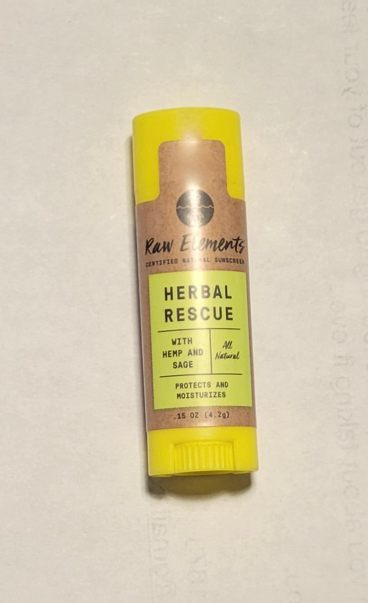 Raw Elements Herbal Rescue Lip Balm